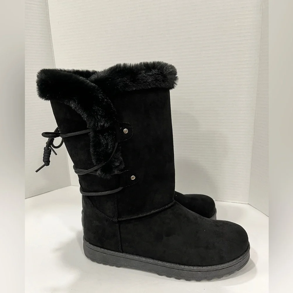 Arizona Jean‎ Co Womens Shawner Flat Heel Winter Boots. Size 9. Color: Black